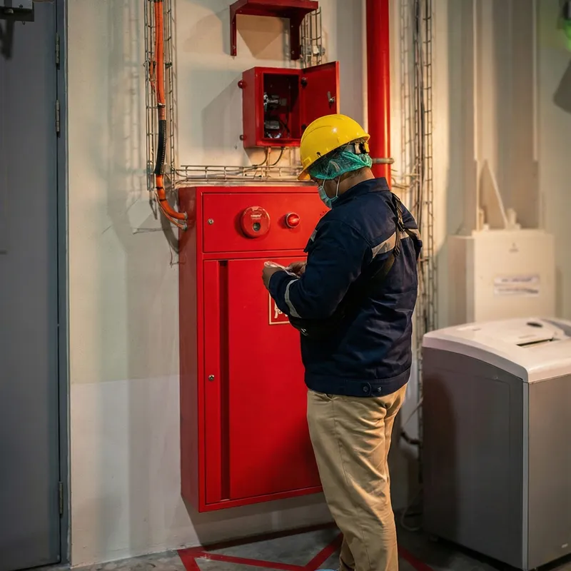 Modern aesthetic interior representing safety and technology