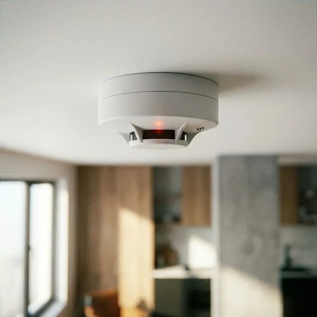 Close up Addressable Smoke Detector