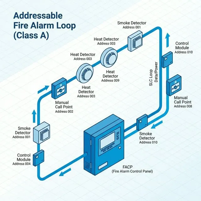 Diagram Loop Addressable System